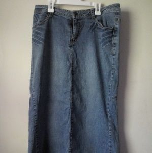 Blue jean skirt